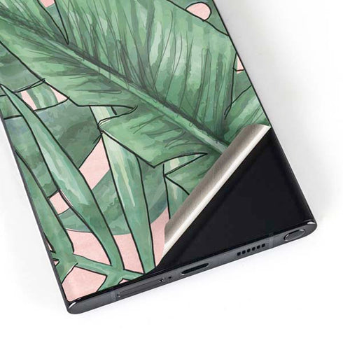 Spring Palm Leaves Galaxy Skins